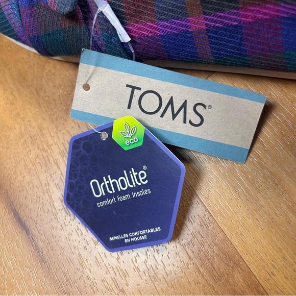 TOMS Women's Multicolor Slip-On Shoes Loafer Flats Size 6 - Picture 9 of 11